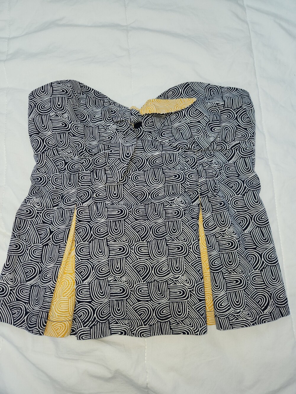 Odille Strapless Peplum Top
